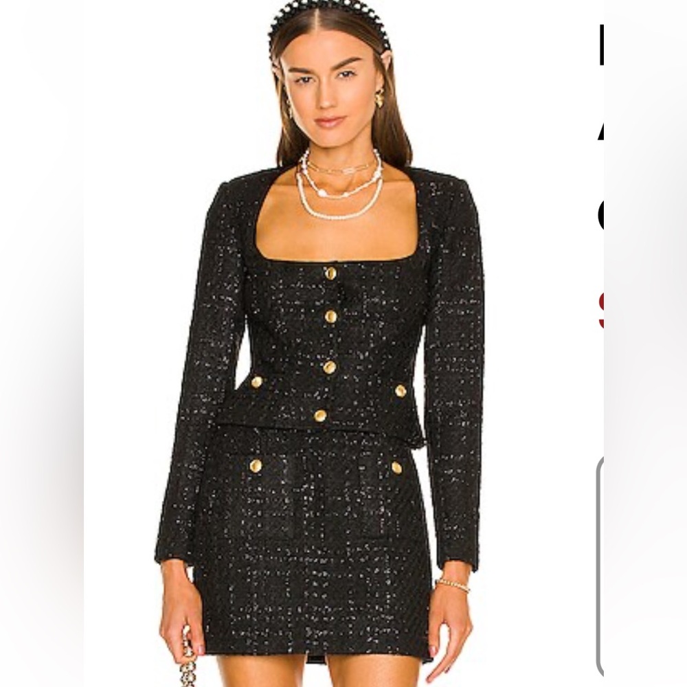Revolve Bianca Set Cropped Blazer and Skirt